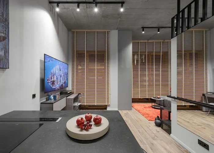 アパート Ivis House Modern In Old Town With Balcony ヴィリニュス